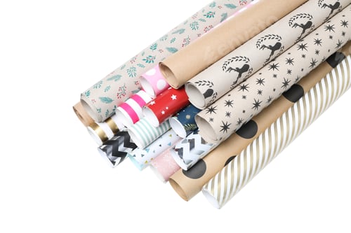 Preview: PNG, Wrapping paper isolated on white background