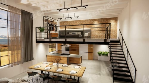 Vorschau: 3D-Hausinterieur