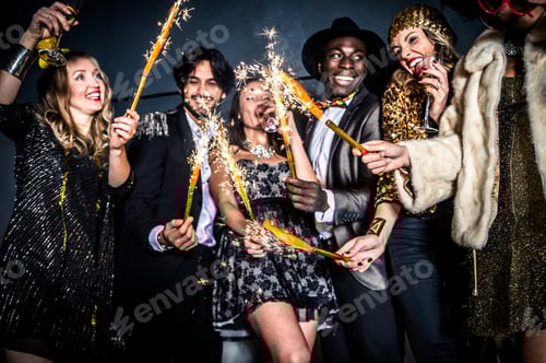 Preview: Friends having party in a nightclub