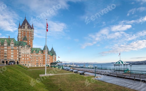Preview: Frontenac Castle and Dufferin Terrace - Quebec City, Quebec, Canada