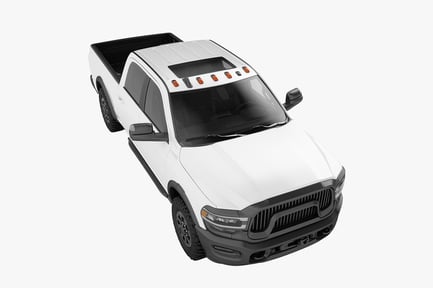 Preview: White Crew Cab Pickup Truck