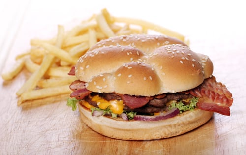 Preview: Big burger and chips