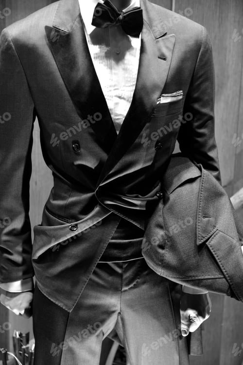 Preview: Very finely detailed mans suit and jacket.