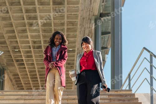 Aperçu: two multiethnic business women