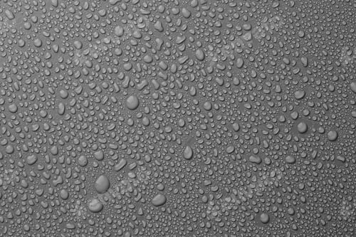 Preview: View of many water drops on grey background
