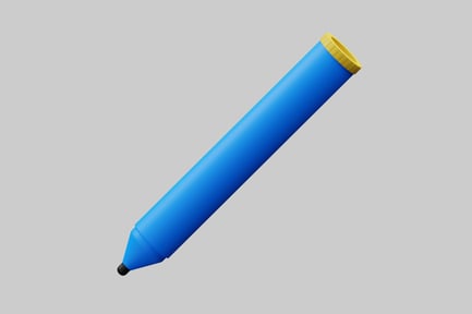 Preview: Blue marker pen illustration
