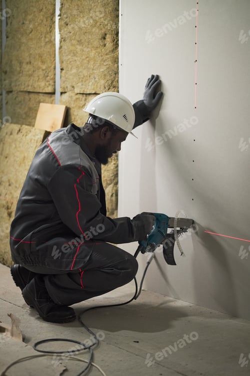 Preview: African American Worker at Construction Site