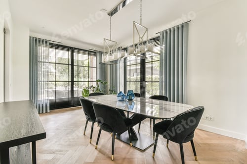 Preview: Modern Dining Room with Natural Light