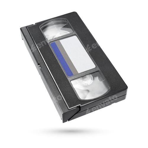 Preview: Video tape cassette isolated on white