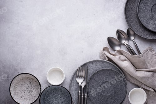 Preview: Craft ceramic plates, bowls and cups