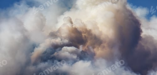Preview: BC Forest Fire and Smoke over the mountain near Hope