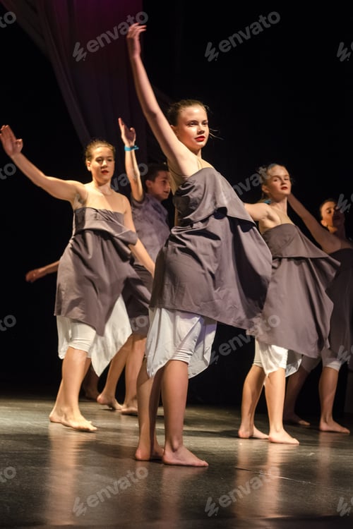 Preview: staging on the stage of a children's theater with actors