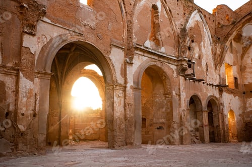 Preview: Ruins of the town of Belchite, Zaragoza. Spain