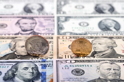 Preview: American Currency Featuring Presidents and Coins Macro