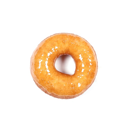 Preview: Donut Fresh Bright Lies On White Background