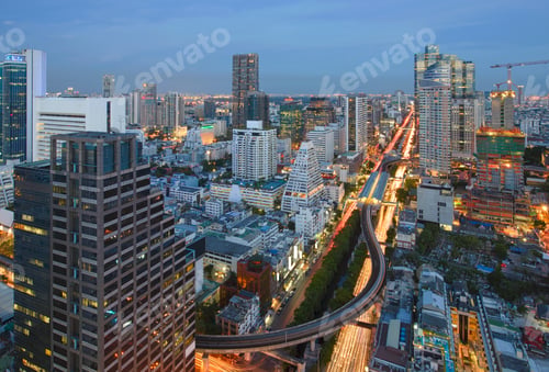Preview: Skyscrapers, Skyline of Bangkok, Thailand
