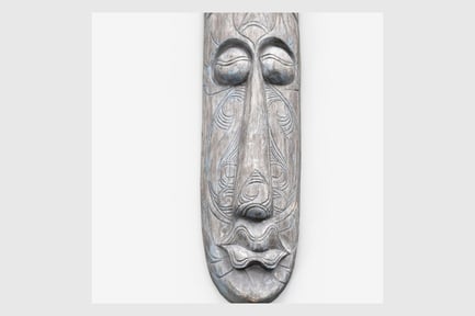 Preview: Carved Tiki Style Wooden Mask