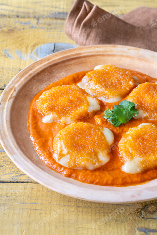 Preview: Nuggets with melted camembert