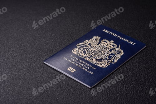 Preview: International passport of a citizen of Great Britain and Northern Ireland