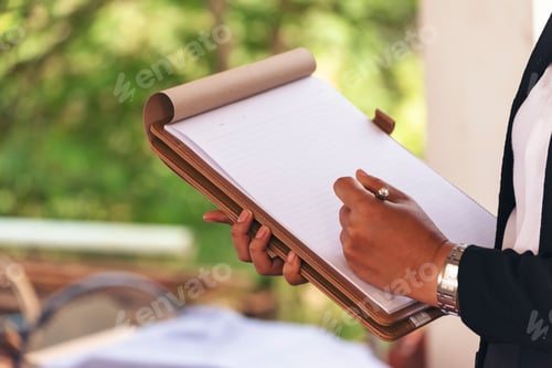 Preview: Women hands using laptop sitting at office desk. Freelance girl work from home office