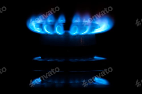 Preview: Blue gas flames