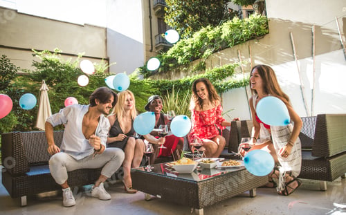 Preview: Friends having party