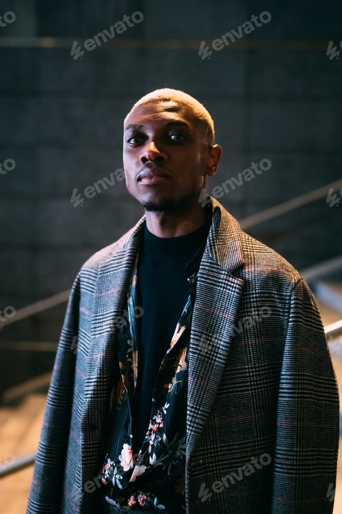 Preview: Portrait of stylish man, Milan, Italy