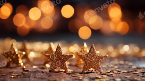 Preview: Holiday Shimmer: Golden Stars and Festive Lights