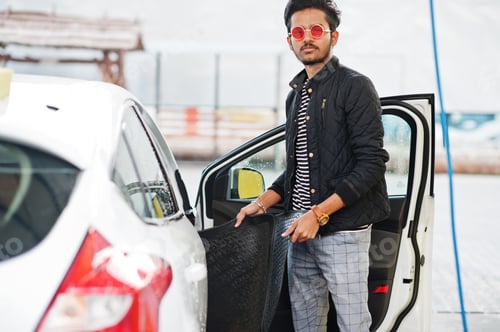 Preview: Asian man and car