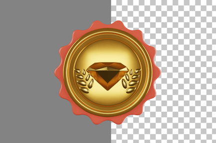 Preview: Premium Badge 3D Icon