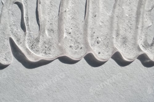 Preview: Cooling skincare serum or cosmetic gel texture with air bubbles on clean surface