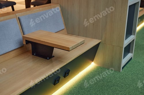 Preview: Geometric Furniture in Seating Area