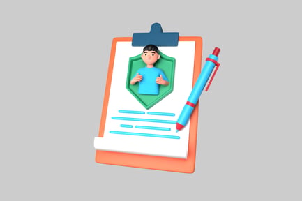 Preview: Clipboard avatar with pen