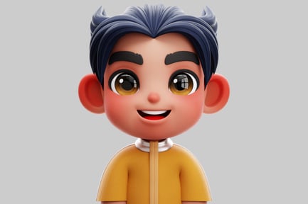 Preview: Cute 3D Korean Chibi Boy