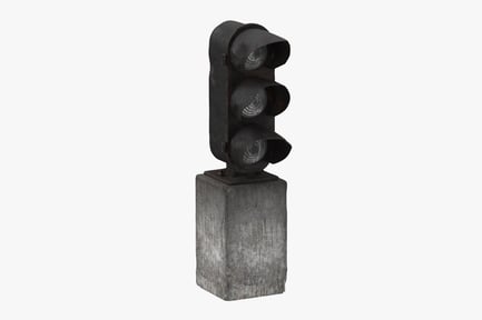 Preview: Worn Railway Signal - Freestanding Traffic Light