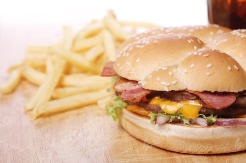 Preview: Big burger and chips