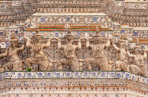 Preview: Detail of Ceramics at Wat Arun