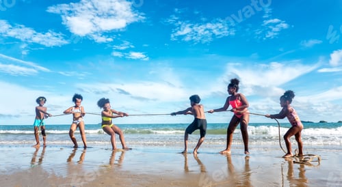Preview: Kids running at the beach