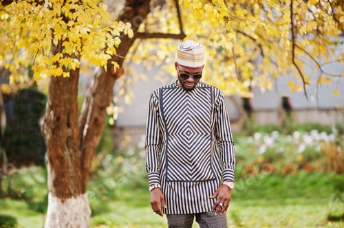 Preview: Portrait of stylish black african american man