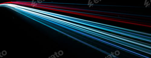 Preview: colorful lights of cars at night