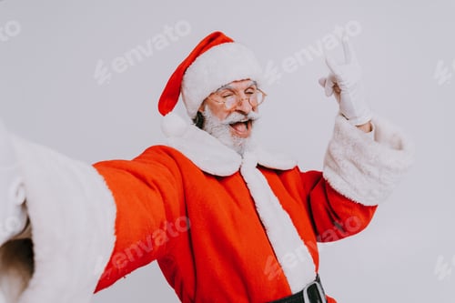 Preview: Santa Claus portrait, Christmas and newyear festive days concepts