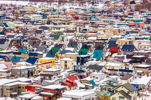 Preview: Asahikawa, Japan Town Cityscape