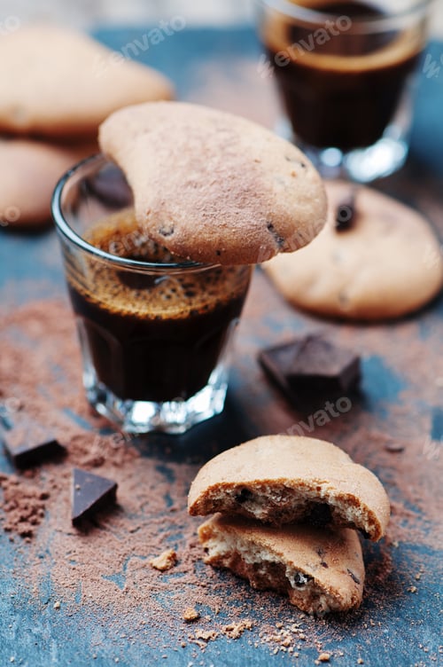 Preview: Homemade cookie with chocolate