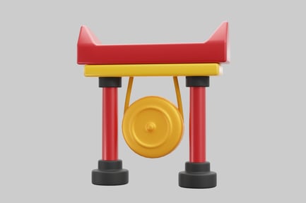 Preview: Cultural gong structure ornament
