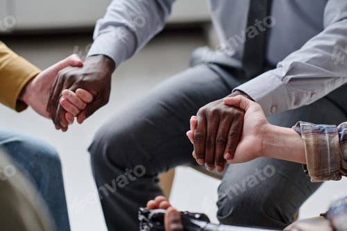 Preview: People holding hands for support