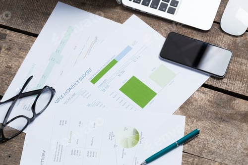 Preview: financial graph and chart