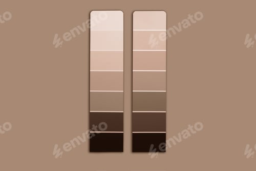 Preview: Color samples palette design catalog