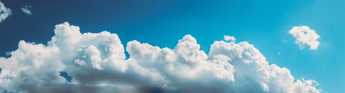 Preview: Natural Day Cloudy Sky Abstract Background. Bright Colorful Panorama Of Cloudy Sky. Panoramic View