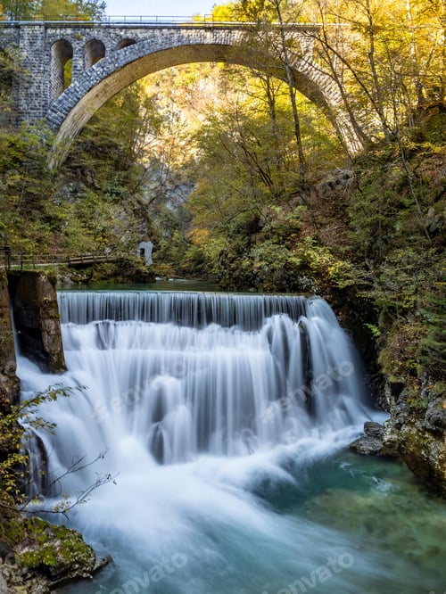 Preview: Waterfall in Vintgar gorge, Slovenia