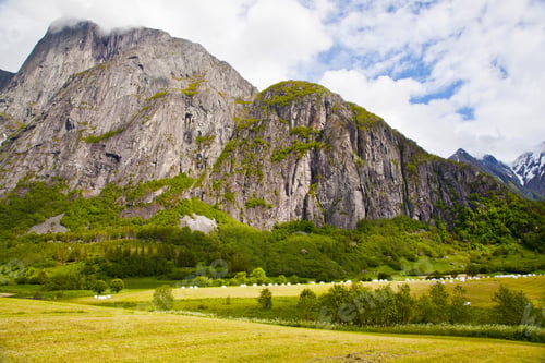 Preview: norwegian mountain landscape near Eikesdalen